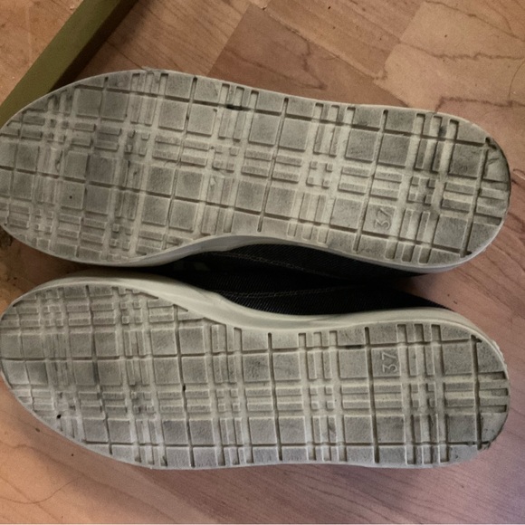 “BURBERRY” Style Denim Lace Up Running Shoes - Picture 7 of 8